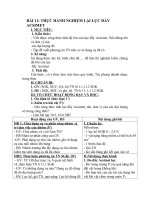 BÀI 11 THỰC HÀNH NGHIỆM lại lực đẩy ACSIMET 