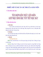 Bài dự thi kiến thức liên môn dành cho học sinh trung học cơ sở (9) 