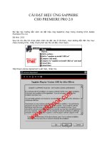 Cài đặt hiệu ứng sapphire cho premier pro 