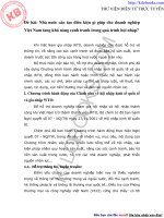 nhà nước cần tạo điều kiện gì giúp cho doanh nghiệp Việt Nam tăng khẩ năng cạnh tranh 