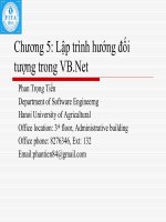 Bài giảng lập trình window  chương 5   phan trọng tiến