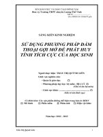 skkn sử dụng phương pháp đàm thoại gợi mở để phát huy tính tích cực của học sinh 