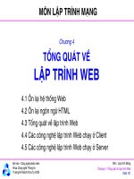 Bài giảng môn lập trình mạng  chương 4   TS  nguyễn văn hiệp