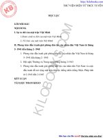 Mặt trận việt minh và những phong trào đấu tranh giải phóng dân tộc từ 1941 – 1945 