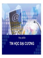 Bài giảng tin học đại cương   chương 1  tổng quan về máy tính