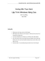 Hướng dẫn thực hành   lập trình windows nâng cao phần CSDL