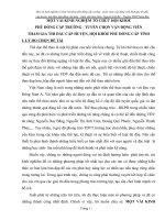 skkn một vài KINH NGHIỆM tổ CHỨC hội KHỎE PHÙ ĐỔNG cấp TRƯỜNG   TUYỂN CHỌN vận ĐỘNG VIÊN THAM GIA THI đấu cấp HUYỆN, hội KHỎE PHÙ ĐỔNG cấp TỈNH 