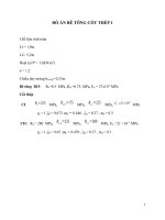 ĐỒ ÁN BÊ TÔNG CỐT THÉP 1