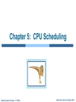 Bài giảng hệ điều hành nâng cao   chapter 5  CPU scheduling
