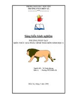 skkn phương pháp dạy kiến thức giải phẫu hình thái môn sinh học 8 