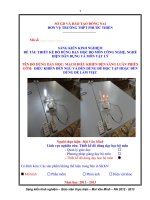 skkn THIẾT kế đồ DÙNG dạy học bộ môn CÔNG NGHỆ, NGHỀ điện dân DỤNG và môn vật lý