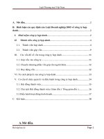 Bình luận các quy định của Luật Doanh nghiệp2005 về công ty hợp danh