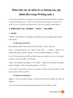 Phân biệt các từ miêu tả xu hướng hay gây nhầm lẫn trong Writing task 2