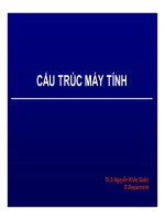 Bài giảng cấu trúc máy tính   chương 2   ths  nguyễn khắc quốc