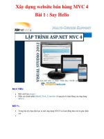 Xây dựng website bán hàng MVC 4