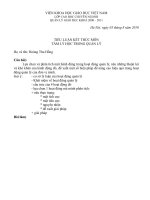 TIỂU LUẬN KẾT THÚC MÔN TÂM LÝ HỌC TRONG QUẢN LÝ những thuận lợi và khó khăn của hành động