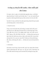 6 công cụ chuyển đổi audio, video miễn phí cho linux 