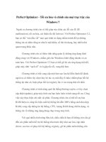 Perfect optimizer   tối ưu hóa và chỉnh sửa mọi trục trặc của windows 7 