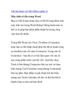 106 thủ thuật với MS office (phần 3) 