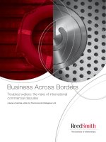 Troubled waters  the risks of international commercial disputes 