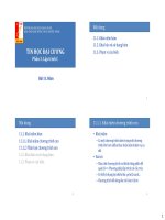 Bài giảng tin học đại cương  bài 11   đh bách khoa hà nội 