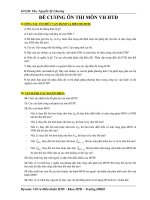 Đề cương ôn tập môn vận hành đại học điện lực