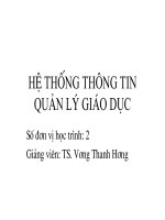 Hệ thống thông tin quản lý giáo dục