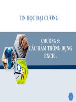 Chương 5 các hàm thông dụng excel