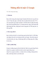 Những điều bí mật về google 