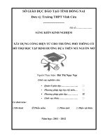 XÂY DỰNG CỔNG điện tử CHO TRƯỜNG PHỔ THÔNG có hỗ TRỢ học tập ĐỊNH HƯỚNG dựa TRÊN mã NGUỒN mở