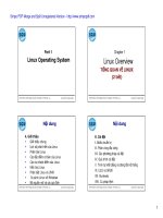 Bài giảng hệ điều hành linux   đh sài gòn