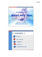 Bài giảng mạng máy tính (lê minh)   chương 1