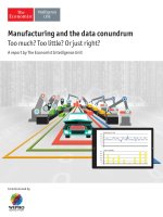Manufacturing and the data conundrum 