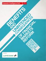 Benefits and unintended consequences of financial markets reform 