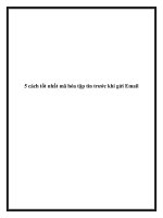 5 cách tốt nhất mã hóa tập tin trước khi gửi email