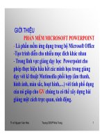 Bài giảng giới thiệu phần mềm microsoft powerpoint   CĐSP nha trang