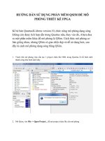 Hướng dẫn sử dụng phần mêm QSIM để mô phỏng thiết kế FPGA