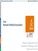 Bài giảng lập trình mạng  java remote method invocation   GV  nguyễn xuân vinh