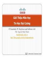 Giới thiệu môn học tin học đại cương   ths  nguyễn minh thành