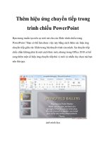 Thêm hiệu ứng chuyển tiếp trong trình chiếu powerpoint 