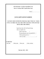 skkn vận DỤNG một số PHƯƠNG PHÁP dạy học TÍCH cực NHẰM NÂNG CAO HIỆU qủa dạy học môn GIÁO dục CÔNG dân bậc TRUNG học PHỔ THÔNG 