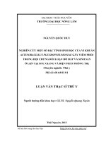 Nghiên cứu một số đặc tính sinh học của vi khuẩn actinobacillus pleuropneumoniae gây viêm phổi trong hội chứng rối loạn hô hấp và sinh sản ở lợn tại bắc giang và biện pháp phòng trị