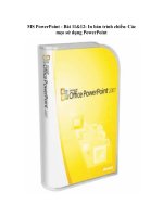 MS powerpoint   bài 11 12  in bản trình chiếu  các mẹo sử dụng powerpoint 
