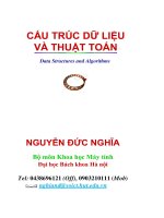 Bài giảng cấu trúc dữ liệu thuật toán  chương 1  nguyễn đức nghĩa