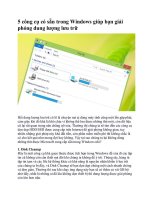 5 công cụ có sẵn trong windows giúp bạn giải phóng dung lượng lưu trữ 