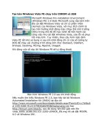 Tạo bản windows vista PE chạy trên CDROM và USB