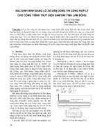 Xác định hình dạng lỗ xả dẫn dòng thi công hợp lý cho công trình thuỷ điện Đam’bri tỉnh Lâm Đồng