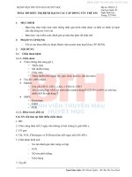 Phác Đồ Điều Trị Bệnh Bạch Cầu Cấp Dòng Tủy Trẻ Em