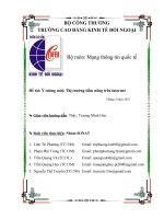 Ý tưởng mới, Thị trường tiềm năng trên internet