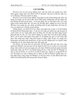 Mạng Không Dây  Đề Tài Các Chuẩn Mạng Không Dây